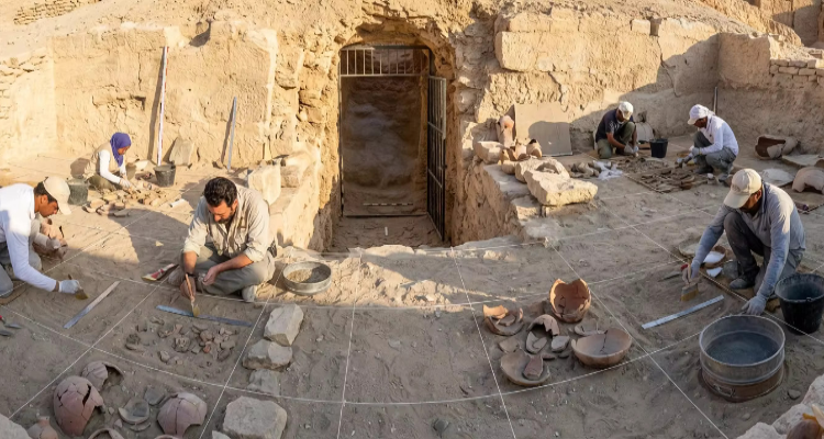 اكتشاف أثري هام داخل مقبرة الملك تحتمس الثاني بالأقصر